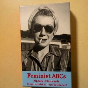 Knock Knock Feminist ABCs Flashcards - Pink and Gray